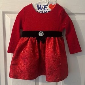 Beautiful red and black toddler dress!